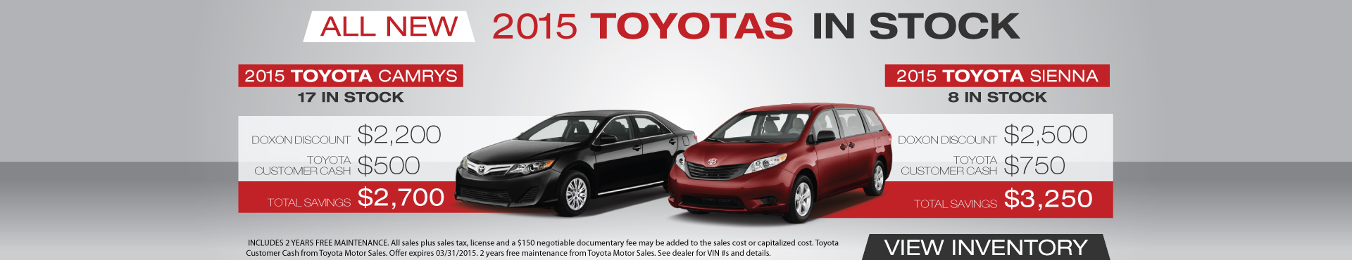 Doxon toyota coupons